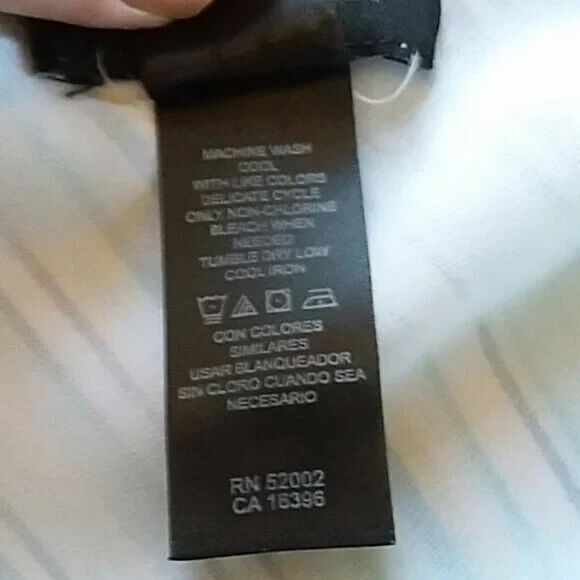 axcess blouse women's size medium striped * - Picture 4 of 5